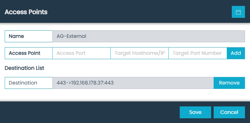 Access Points Dialog