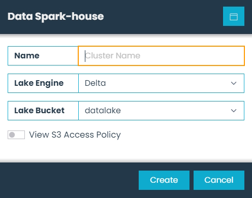 Data Spark-house Dialog