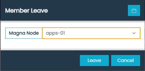 Magna-s3 Member Leave Dialog