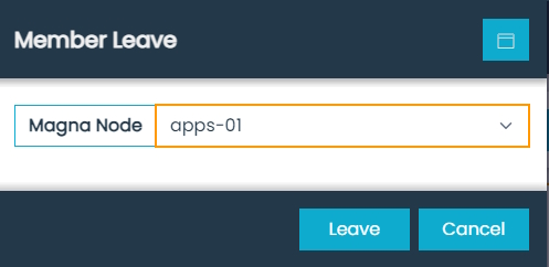 Magna-sqld Member Leave Dialog